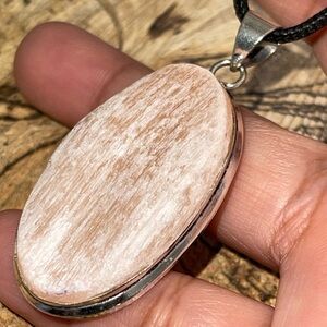 Orange Calcite Pendant Crystal 2”